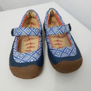 KEEN Harvest Mary Jane Aztec Print Button Shoes 8